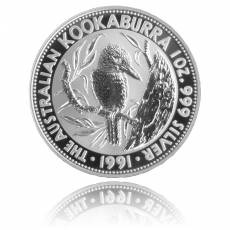 Austral. Kookaburra 1 Unze Silber (1991)