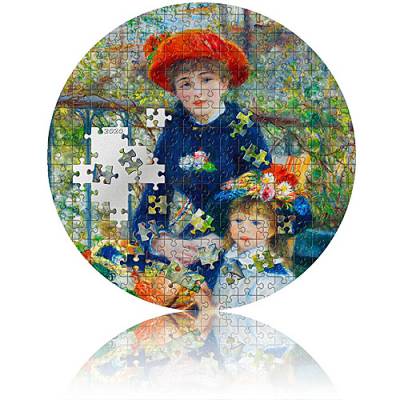 Silbermünze 3 oz Two Sisters - Renoir Micropuzzle PP 2020