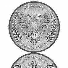 Silbermünze 1 kg Germania 80 Mark (2020) 1. Ausgabe