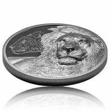 Silbermünze 2 oz Growing Up Lions Black Proof 2021