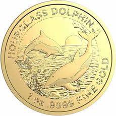 1 Unze Goldmünze Hourglass Dolphin Stundenglasdelfin 2024