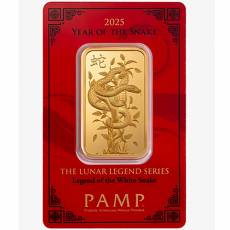 1 Unze Jahr der Schlange Pamp - Goldbarren 999,9/1000