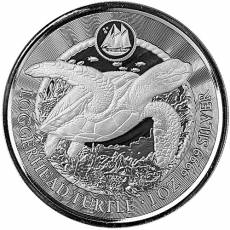 Silbermünze 1 oz Cayman Islands Unechte Karettschildkröte Proof Like 2024