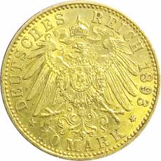 Goldmünze 10 Reichsmark Friedrich III Preußen 1893