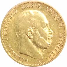 Goldmünze 10 Reichsmark Friedrich III Preußen 1874